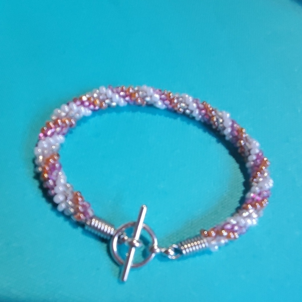 Japanese beaded kumihimo bracelet